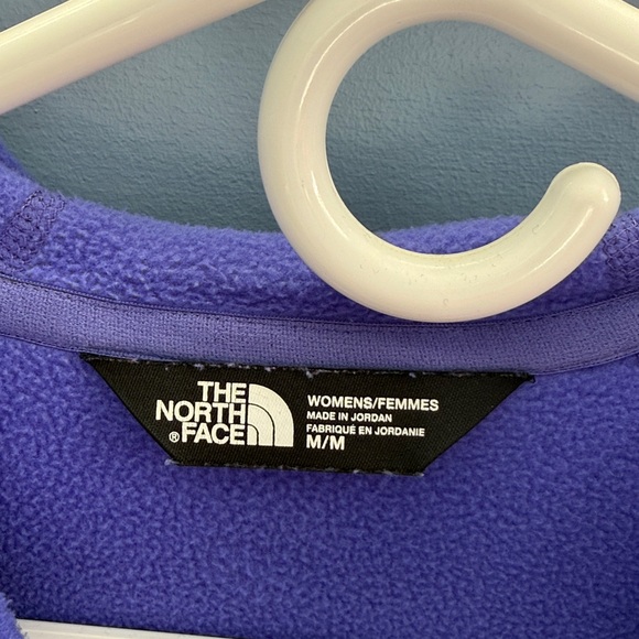 The North Face Purple Hooded Fleece Jacket Women’s Medium - Picture 3 of 4